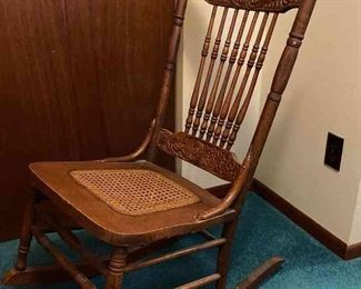 Old Spindle Back Rocking Chair