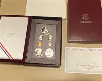 Prestige Proof Set Olympics 1 W Silver Dollar