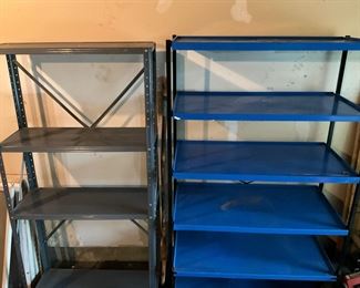 Two Metal Shelves