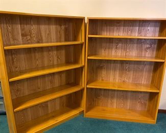 Two Wood Book Shelves