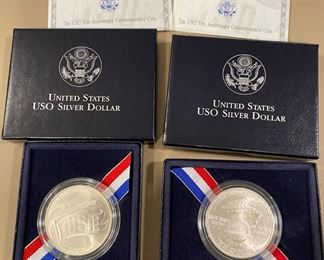 USO Silver Dollar Coins