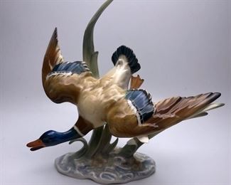 Hutschenreuther Flying Mallard Porcelain Figurine