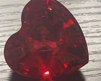 Swarovski SCS Limited Crystal Heart Red with Box