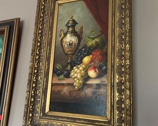 Still life in a gorgeous frame oil 