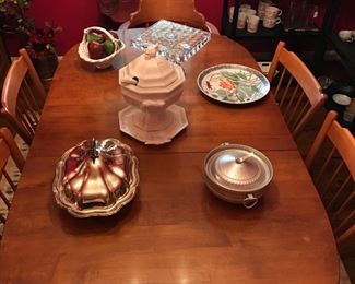 Maple table with 6 chairs