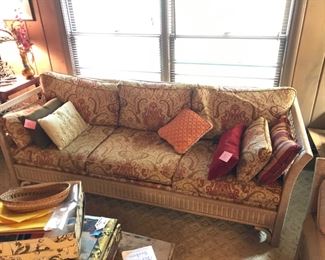 Fabulous wicker sofa ——-and love seat… 