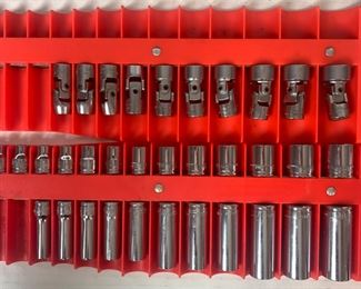 2 Magnetic Socket Holders with 35 Sockets: Craftsman & Kolbalt Brands