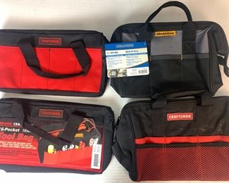 3 Craftsman & 1 Work Force Tool Bag: All Were Never Used