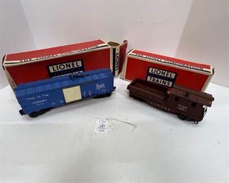 Lionel No. 3424 Operating Brakeman Car and No. 6119-50 Work Caboose