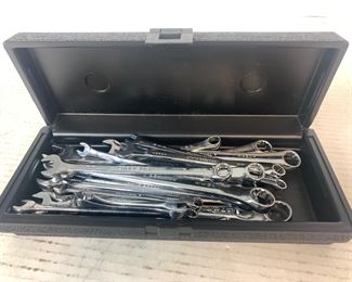 Craftsman Toolbox filled with 21 Metric Craftsman Wrenches