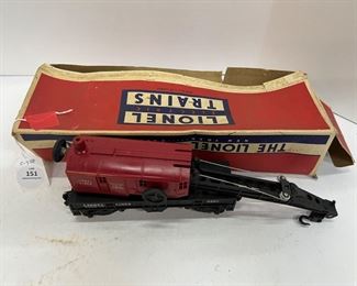 Lionel No. 6560 Operating Work Crane W Original Box