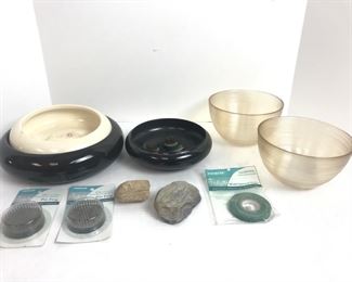 Ikebana Pin Frogs; Waterproof Tape; Lidded Bowl; Decorative Rocks; and More!