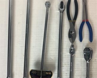 Mixed Tool Lot: Variety of Rachets & Pliers