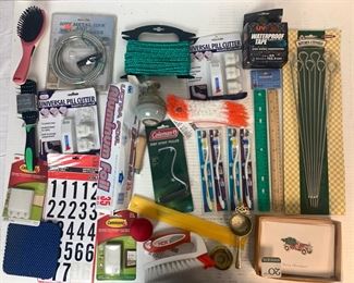 Large Lot of Household Items: Brushes, Waterproof Tape, Pill Cutters & Much More