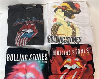 4 Rolling Stones Concert T-Shirts all are XL