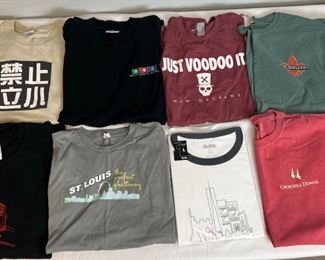 8 T-Shirts: New Orleans, D.C., St. Louis, NYC, Switzerland & Churchill Downs
