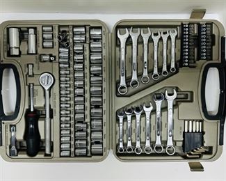 101 Piece Mechanical Tool Set in Carry Case; Ratchets, Sockets, Wrenches & More!