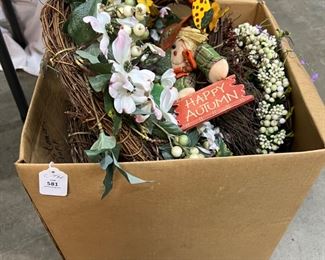 Box of Wreaths, Faux Floral