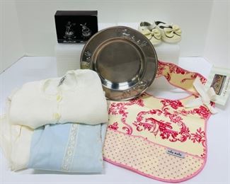 Baby Items; Great for Gifts! Metal First Tooth & First Curl Set, Stainless Plate