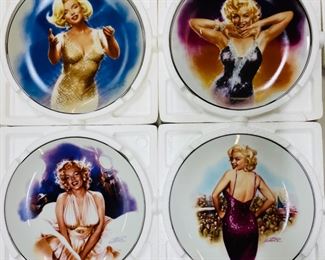 4 Marilyn Monroe Plates from The Magic of Marilyn Collection all with COA's