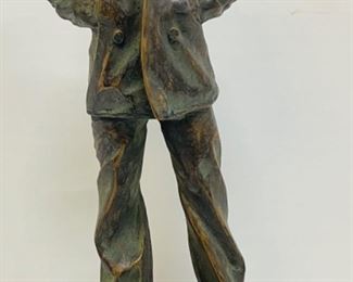 The Lone Sailor Statue of the United States Navy Memorial in D.C. with COA