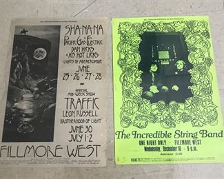 2 Concert Posters: 1970 Sha-Na-Na & The Incredible String Band