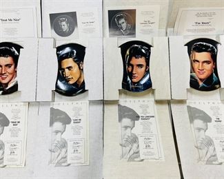 4 Elvis Presley Plates from Portraits of the King Series
