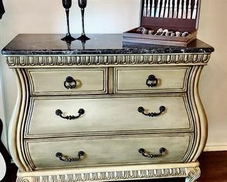 Marble Top Bombay Chest