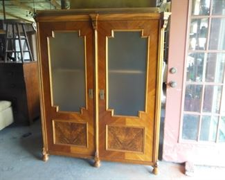 HANDMADE ANTIQUE WALNUT CABINET