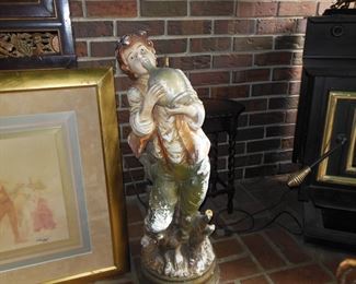 VINTAGE PAINTED GARDEN ORNAMENT