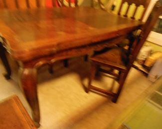 VINTAGE FRENCH OAK TRESTLE TABLE