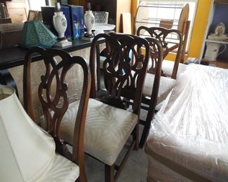 4 VINTAGE RIBBON BACK, AFTER BAKER, DINING CHAIRS