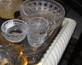 CUT GLASS AND CRYSTAL CONTAINER
