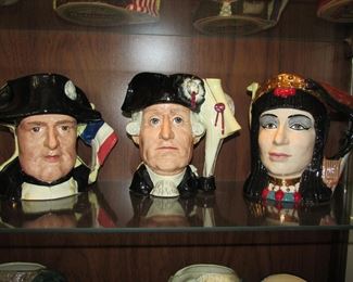 Napolean, Washington, Cleopatra Toby mugs