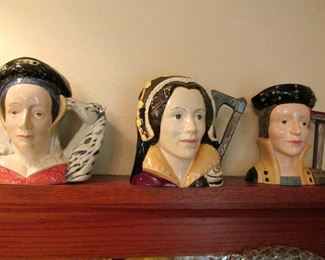Henry VIII wives Toby mugs