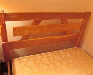 A Brandt Ranch Oak twin bed