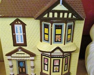 San Francisco Victorian "Painted Ladies" cookie jar