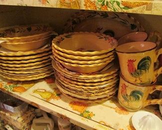 Home rooster dish set