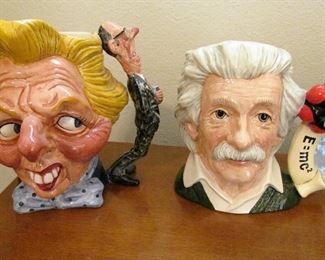 Margaret Thatcher & Einstein Toby mugs