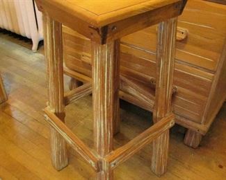 A Brandt Ranch Oak stool