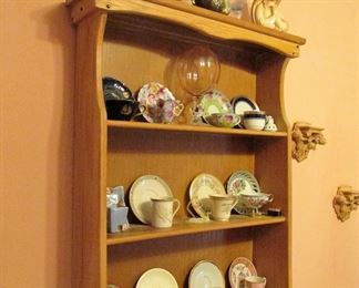 Ranch Oak wall shelves