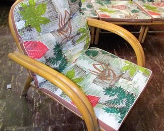 Mid-century rattan chair