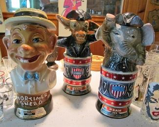 Vintage Jim Beam bottles