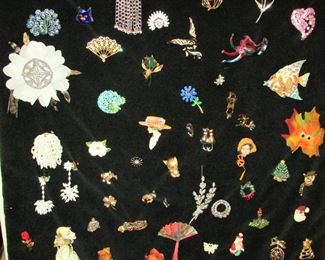 Many brooches