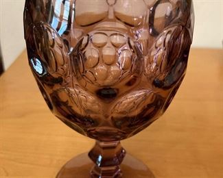 Amethyst wine goblets