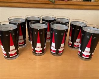 Vintage Holt Howard Santa glasses