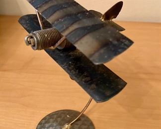 Trench art airplane
