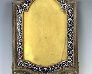 Champleve Enamel and Bronze Frame