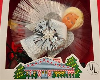 Sterling Light tree topper, angel