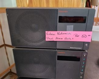 Vintage Nakamichi, duel alarm clocks
